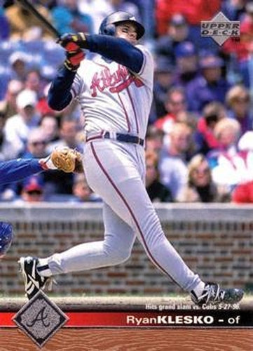 #299 Ryan Klesko - Atlanta Braves - 1997 Upper Deck Baseball