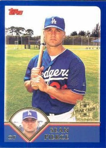 #299 Sean Pierce - Los Angeles Dodgers - 2003 Topps Baseball