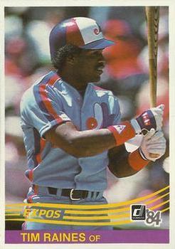 #299 Tim Raines - Montreal Expos - 1984 Donruss Baseball