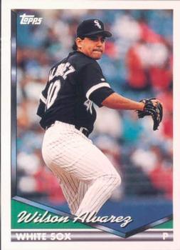 #299 Wilson Alvarez - Chicago White Sox - 1994 Topps Baseball