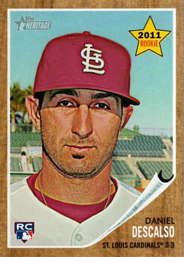 #299 Daniel Descalso - St. Louis Cardinals - 2011 Topps Heritage Baseball