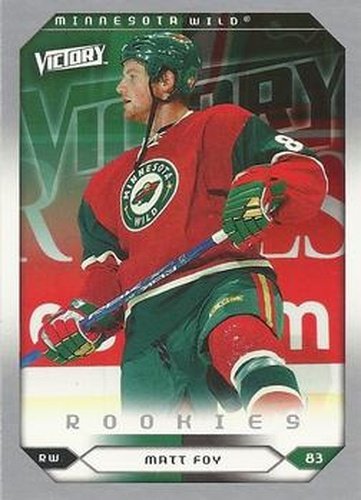 #299 Matt Foy - Minnesota Wild - 2005-06 Upper Deck Victory Hockey