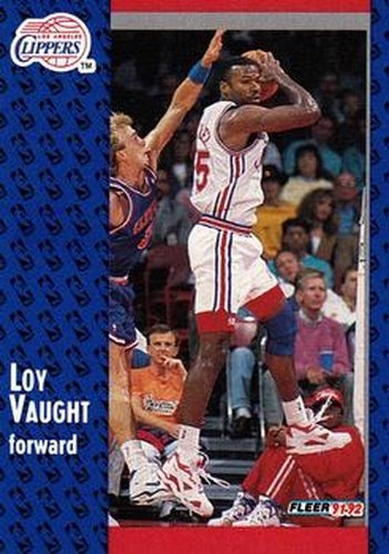 #299 Loy Vaught - Los Angeles Clippers - 1991-92 Fleer Basketball