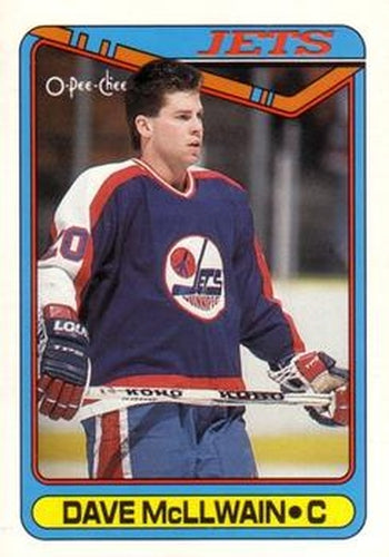 #299 Dave McLlwain - Winnipeg Jets - 1990-91 O-Pee-Chee Hockey