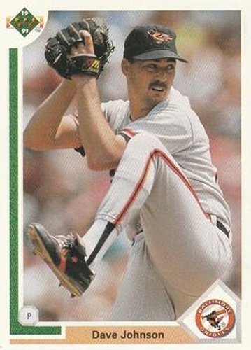 #299 Dave Johnson - Baltimore Orioles - 1991 Upper Deck Baseball