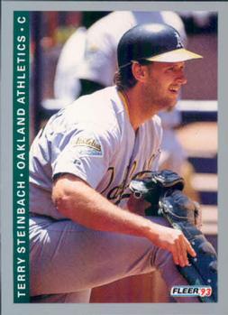 #299 Terry Steinbach - Oakland Athletics - 1993 Fleer Baseball