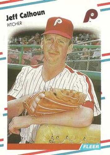 #299 Jeff Calhoun - Philadelphia Phillies - 1988 Fleer Baseball