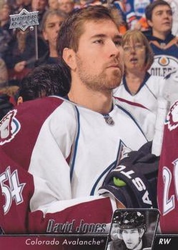 #299 David Jones - Colorado Avalanche - 2010-11 Upper Deck Hockey