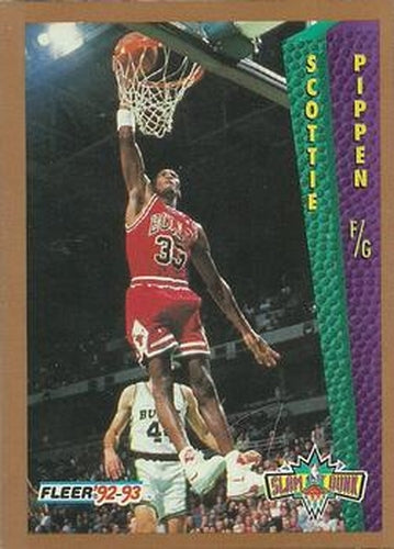 #299 Scottie Pippen - Chicago Bulls - 1992-93 Fleer Basketball