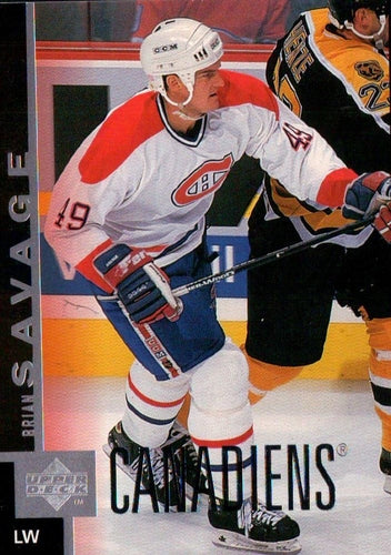 #299 Brian Savage - Montreal Canadiens - 1997-98 Upper Deck Hockey