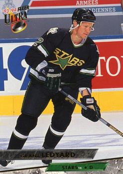 #299 Grant Ledyard - Dallas Stars - 1993-94 Ultra Hockey