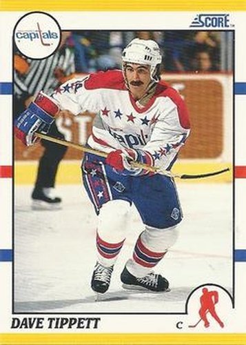 #29T Dave Tippett - Washington Capitals - 1990-91 Score Rookie and Traded Hockey