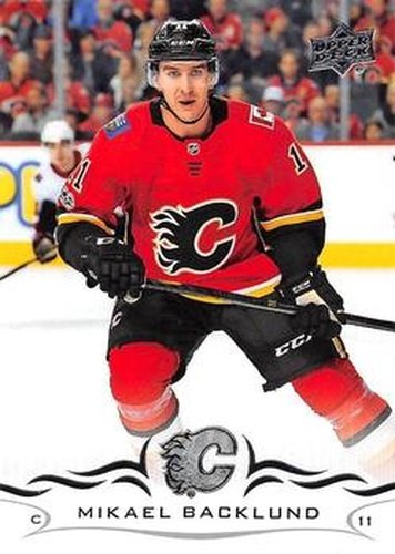 #29 Mikael Backlund - Calgary Flames - 2018-19 Upper Deck Hockey