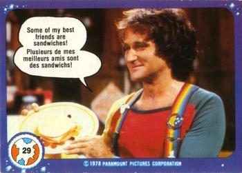 #29 Some of My Best Friends Are Sandwiches! - 1978 O-Pee-Chee Mork & Mindy