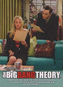 #29 "Before we get to the courthouse, I'd like to call - 2013 Big Bang Theory Seasons 3 & 4