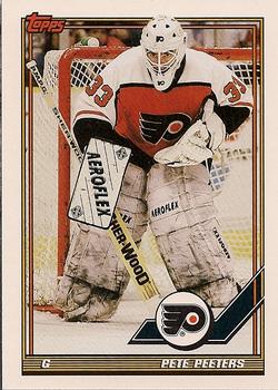 #29 Pete Peeters - Philadelphia Flyers - 1991-92 Topps Hockey