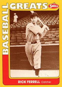 #29 Rick Ferrell - Boston Red Sox - 1991 Swell Baseball Greats