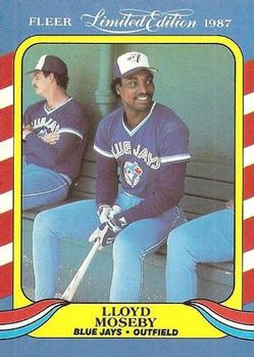 #29 Lloyd Moseby - Toronto Blue Jays - 1987 Fleer Limited Edition Baseball