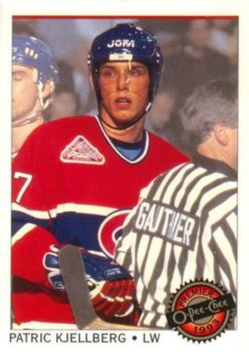 #29 Patric Kjellberg - Montreal Canadiens - 1992-93 O-Pee-Chee Premier Hockey