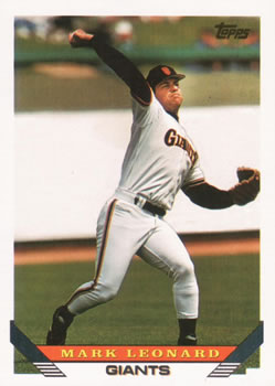 #729 Mark Leonard - San Francisco Giants - 1993 Topps Baseball