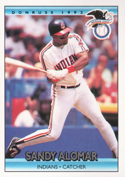 #29 Sandy Alomar Jr. - Cleveland Indians - 1992 Donruss Baseball