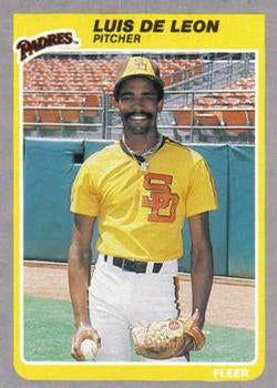 #29 Luis DeLeon - San Diego Padres - 1985 Fleer Baseball