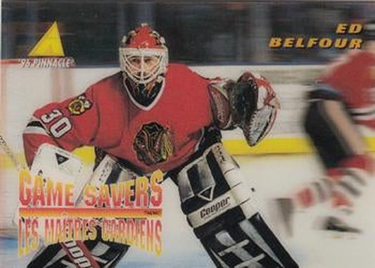 #McD-29 Ed Belfour - Chicago Blackhawks - 1995-96 Pinnacle McDonald's Game Winners Hockey