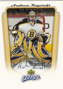 #29 Andrew Raycroft - Boston Bruins - 2005-06 Upper Deck MVP Hockey