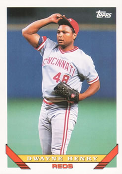#29 Dwayne Henry - Cincinnati Reds - 1993 Topps Baseball