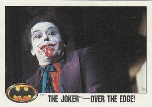 #129 The Joker-Over the Edge! - 1989 Topps Batman