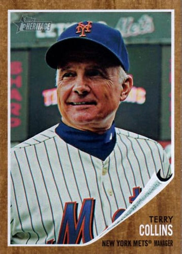 #29 Terry Collins - New York Mets - 2011 Topps Heritage Baseball