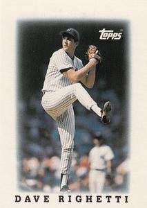 #29 Dave Righetti - New York Yankees - 1988 Topps Major League Leaders Minis Baseball