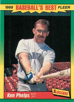 #29 Ken Phelps - Seattle Mariners - 1988 Fleer Baseball's Best Sluggers vs Pitchers