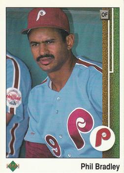 #229 Phil Bradley - Philadelphia Phillies - 1989 Upper Deck Baseball