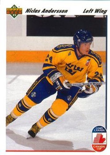 #29 Niklas Andersson - Sweden - 1991-92 Upper Deck Hockey