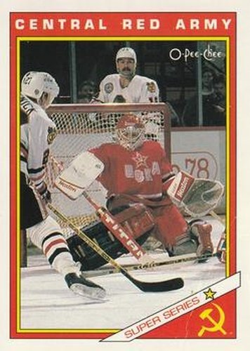 #29R Central Red Army - CSKA Moscow - 1991-92 O-Pee-Chee Hockey - Sharks & Russians