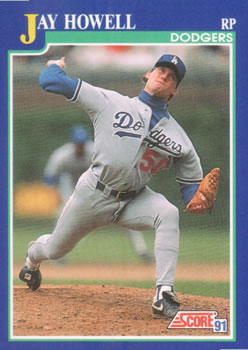 #29 Jay Howell - Los Angeles Dodgers - 1991 Score Baseball