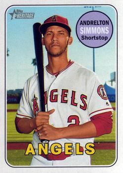 #29 Andrelton Simmons - Los Angeles Angels - 2018 Topps Heritage Baseball