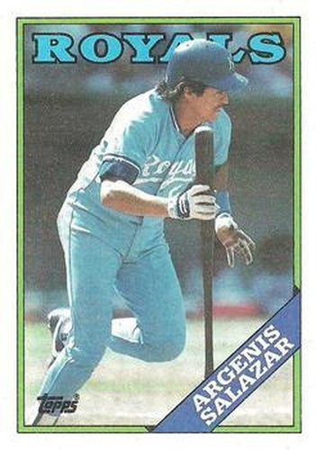 #29 Argenis Salazar - Kansas City Royals - 1988 Topps Baseball