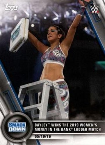 #29 Bayley Wins the 2019 Women's Money in the Bank Ladder Match - 2020 Topps WWE Women's Division Wrestling