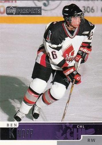 #29 Ben Knopp - Moose Jaw Warriors - 1999-00 Upper Deck Prospects Hockey