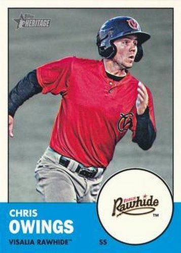 #29 Chris Owings - Visalia Rawhide - 2012 Topps Heritage Minor League Baseball