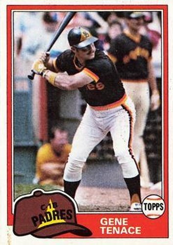 #29 Gene Tenace - San Diego Padres - 1981 Topps Baseball