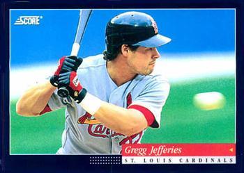 #29 Gregg Jefferies - St. Louis Cardinals -1994 Score Baseball