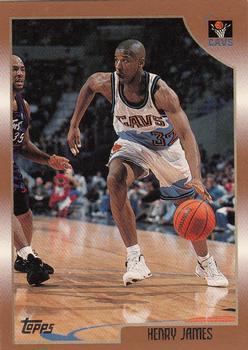 #29 Henry James - Cleveland Cavaliers - 1998-99 Topps Basketball