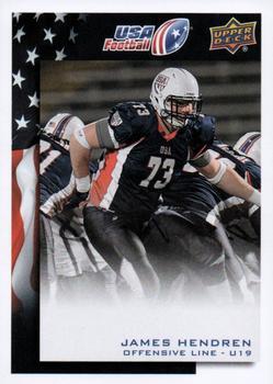 #29 James Hendren - USA - 2014 Upper Deck USA Football