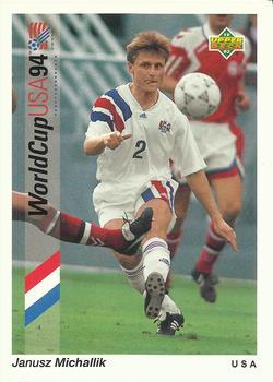 #29 Janusz Michallik - USA - 1993 Upper Deck World Cup Preview English/Spanish Soccer