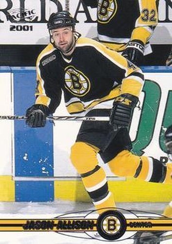 #29 Jason Allison - Boston Bruins - 2000-01 Pacific Hockey