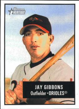 #29 Jay Gibbons - Baltimore Orioles - 2003 Bowman Heritage Baseball