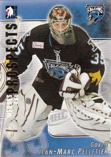 #29 Jean-Marc Pelletier - Springfield Falcons - 2004-05 In The Game Heroes and Prospects Hockey